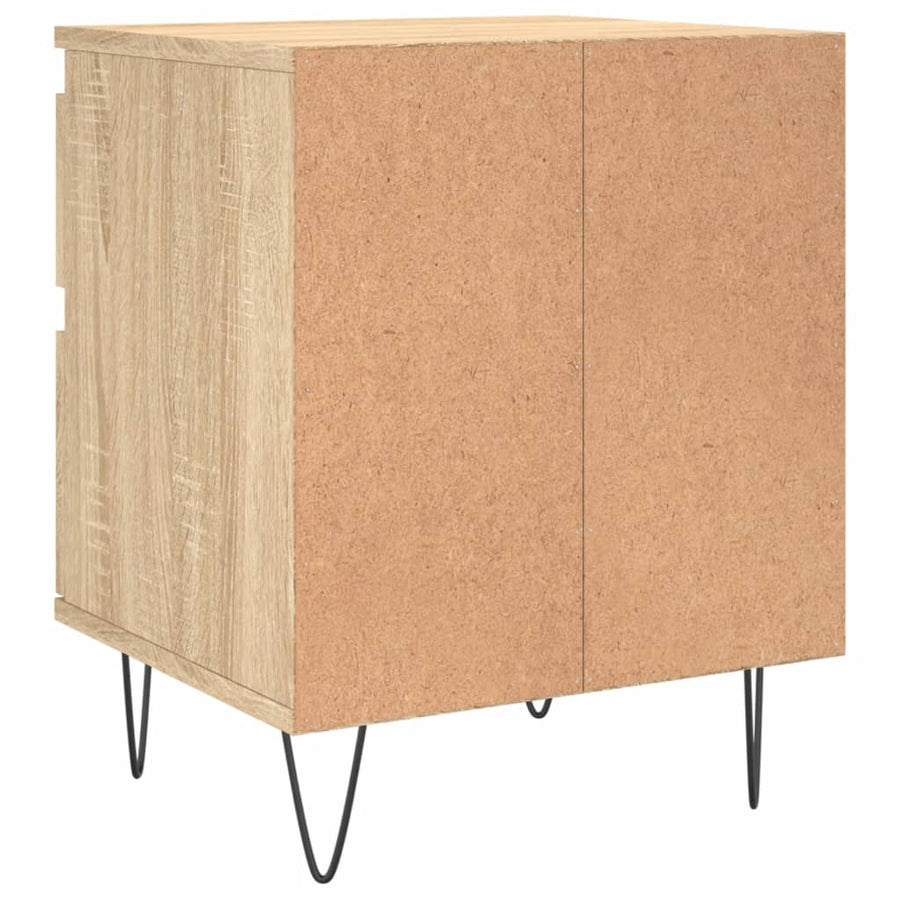 Nachtkastjes 2 St 40X35X50 Cm Sonoma Eikenkleurig