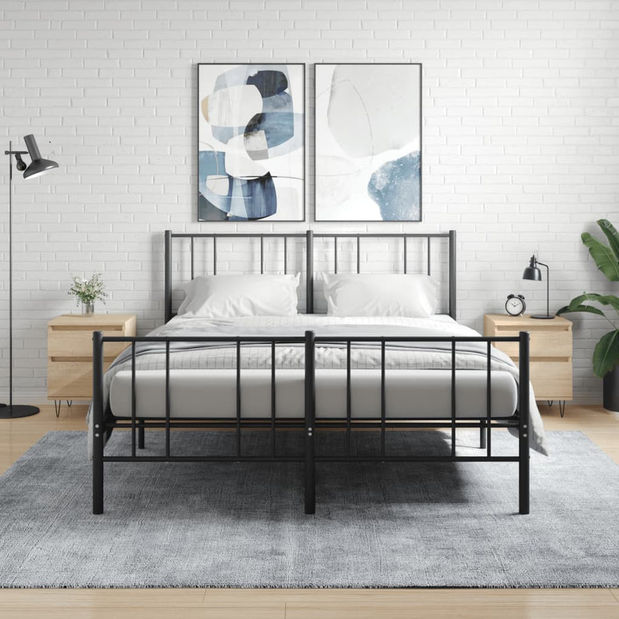 Nachtkastjes 2 St 40X35X50 Cm Sonoma Eikenkleurig