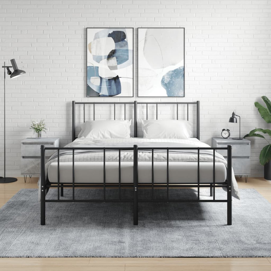 Nachtkastjes 2 St 40X35X50 Cm Bewerkt Hout Betongrijs