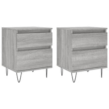 Nachtkastjes 2 St 40X35X50 Cm Bewerkt Hout Grijs Sonoma Eiken