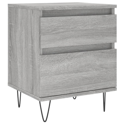 Nachtkastjes 2 St 40X35X50 Cm Bewerkt Hout Grijs Sonoma Eiken