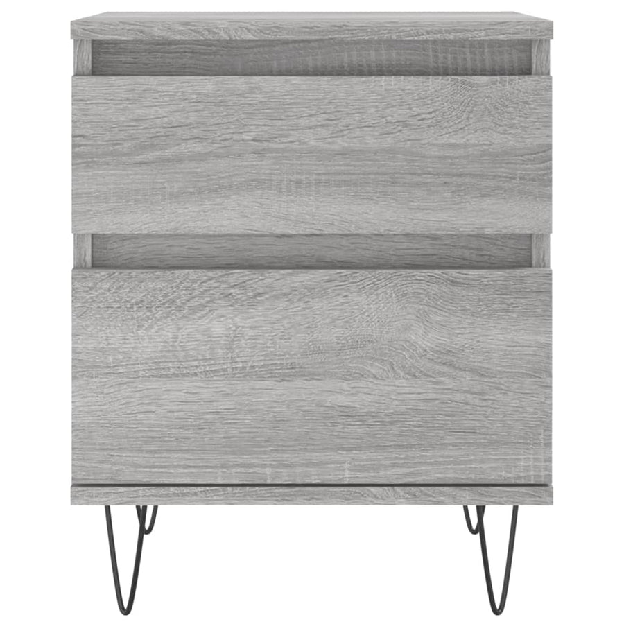 Nachtkastjes 2 St 40X35X50 Cm Bewerkt Hout Grijs Sonoma Eiken