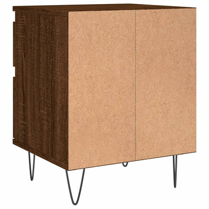 Nachtkastjes 2 St 40X35X50 Cm Bewerkt Hout Bruin Eikenkleur