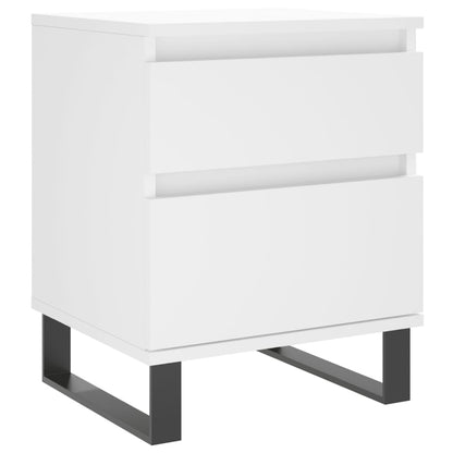 Nachtkastjes 40X35X50 Cm Bewerkt Hout 2 Wit