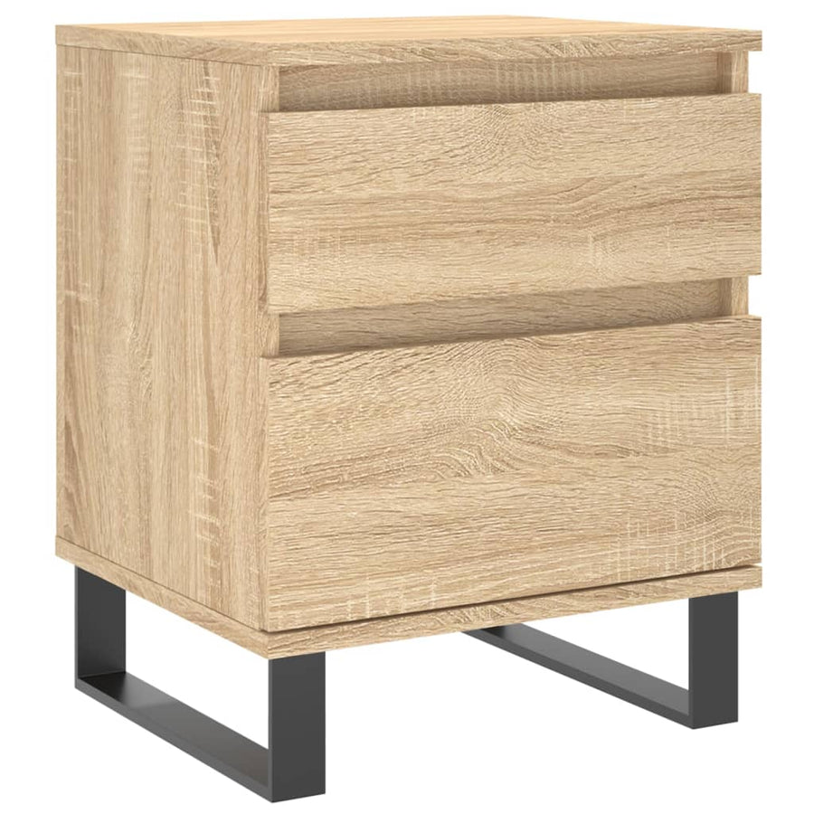 Nachtkastje 40X35X50 Cm Bewerkt Hout Sonoma Eikenkleurig