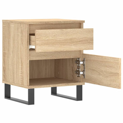 Nachtkastje 40X35X50 Cm Bewerkt Hout Sonoma Eikenkleurig