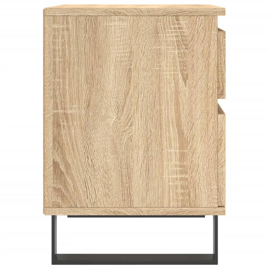 Nachtkastje 40X35X50 Cm Bewerkt Hout Sonoma Eikenkleurig