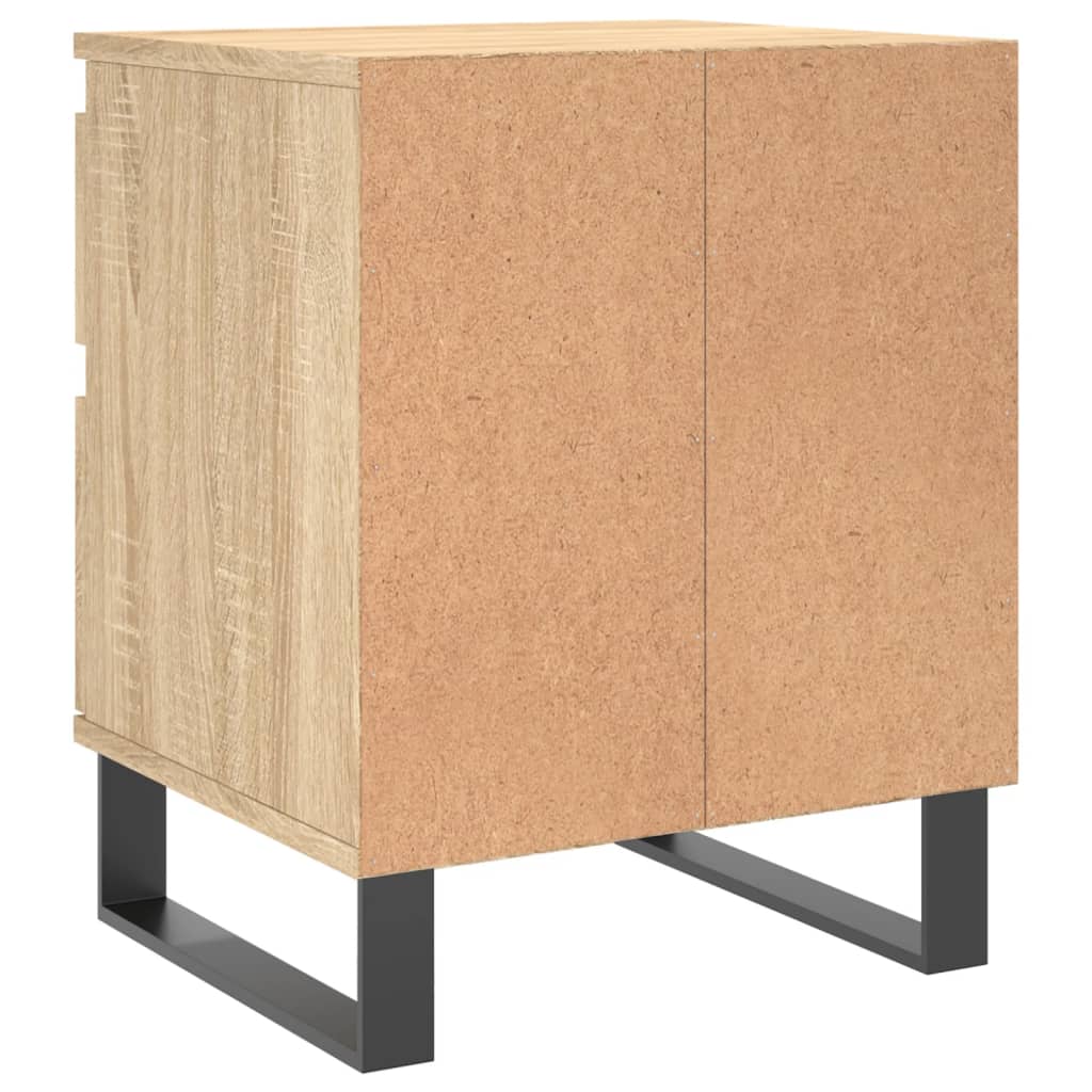 Nachtkastje 40X35X50 Cm Bewerkt Hout Sonoma Eikenkleurig