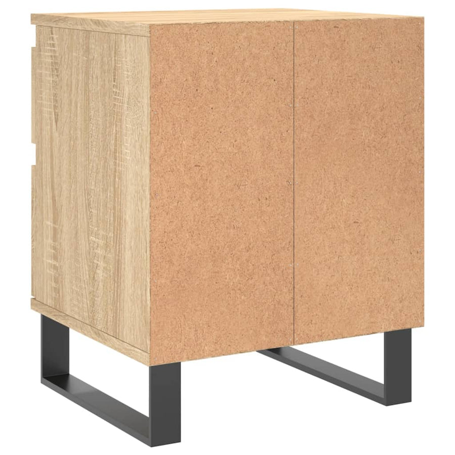 Nachtkastje 40X35X50 Cm Bewerkt Hout Sonoma Eikenkleurig