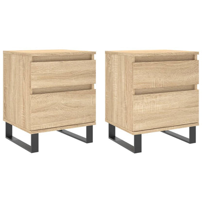 Nachtkastjes 40X35X50 Cm Kleurig 2 Sonoma eiken