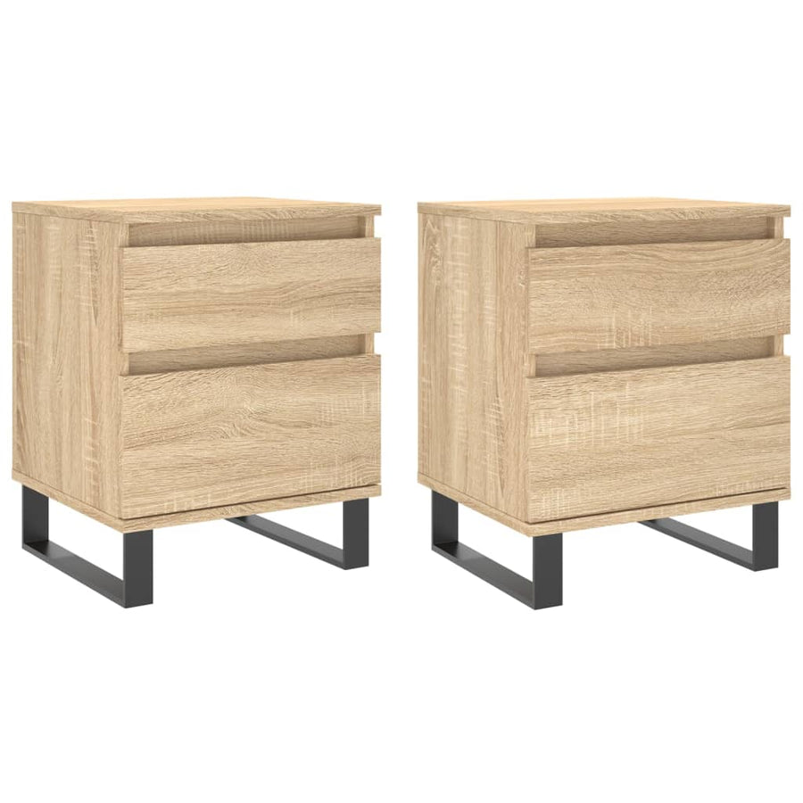 Nachtkastjes 40X35X50 Cm Kleurig 2 Sonoma eiken