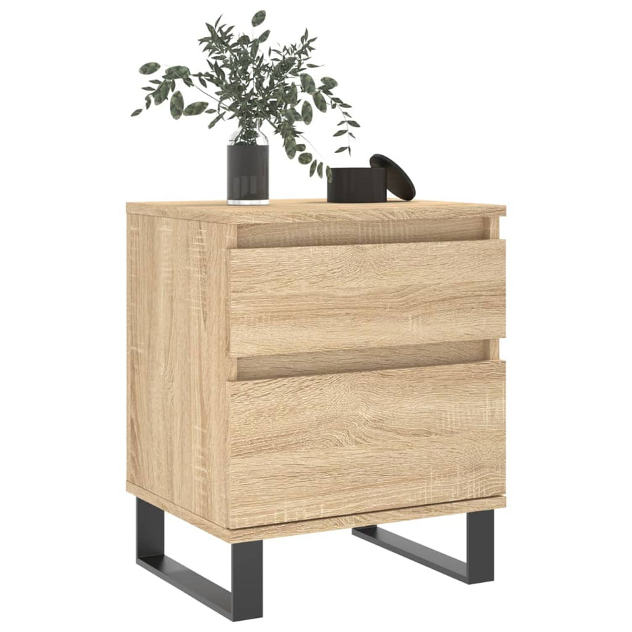 Nachtkastjes 40X35X50 Cm Kleurig 2 Sonoma eiken