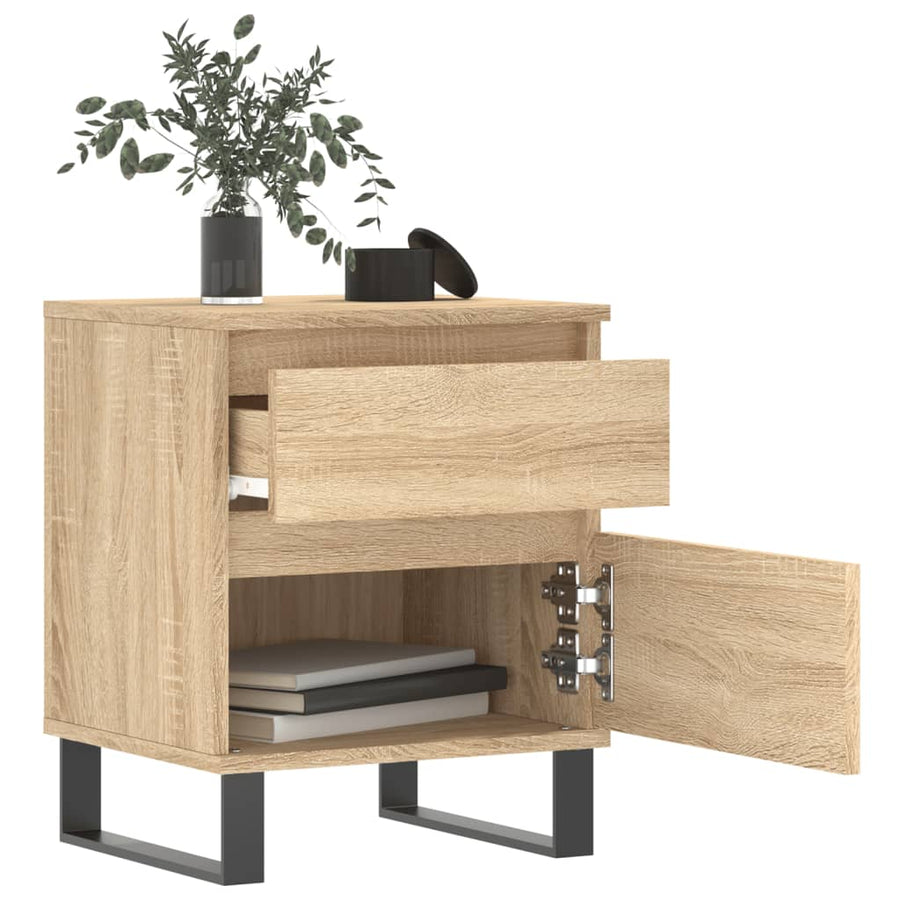 Nachtkastjes 40X35X50 Cm Kleurig 2 Sonoma eiken
