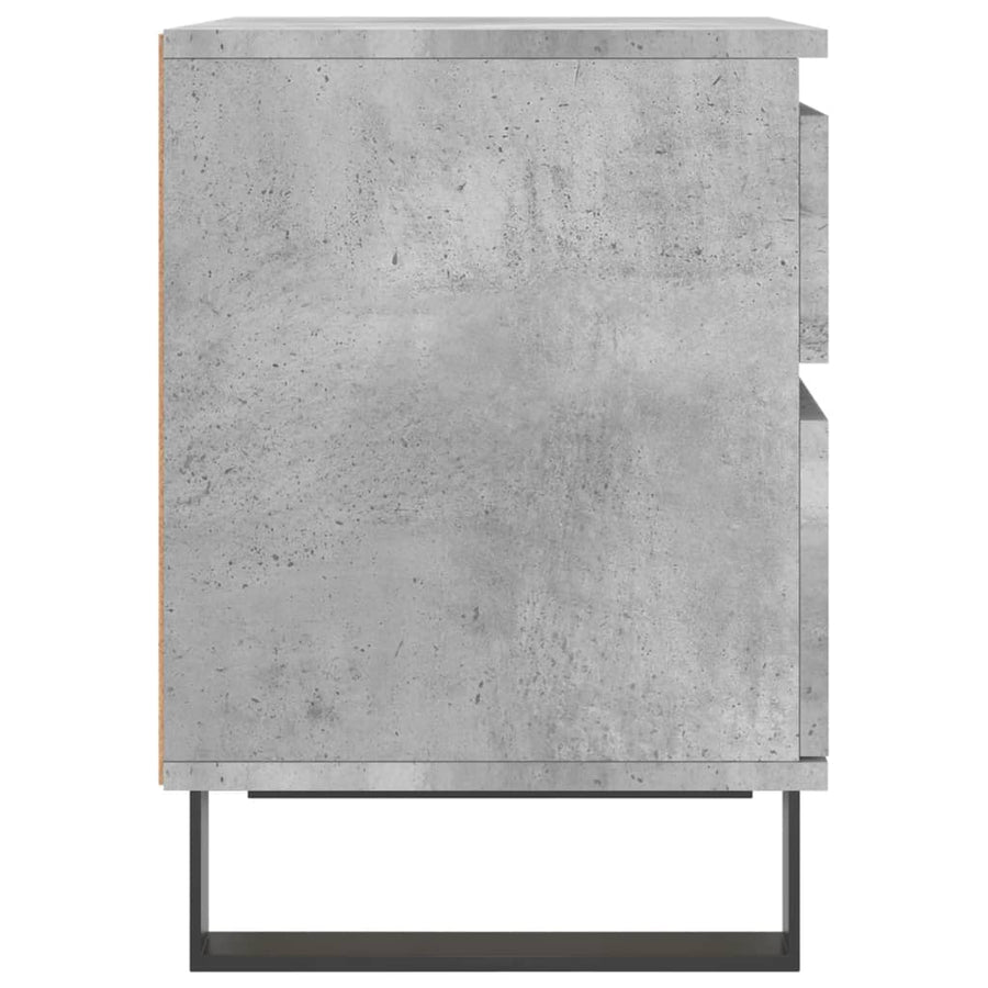 Nachtkastje 40X35X50 Cm Bewerkt Hout Betongrijs