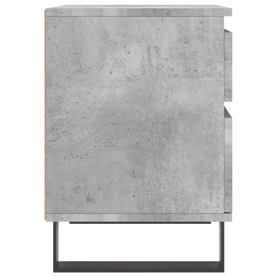 Nachtkastjes 40X35X50 Cm Bewerkt Hout 2 Betongrijs