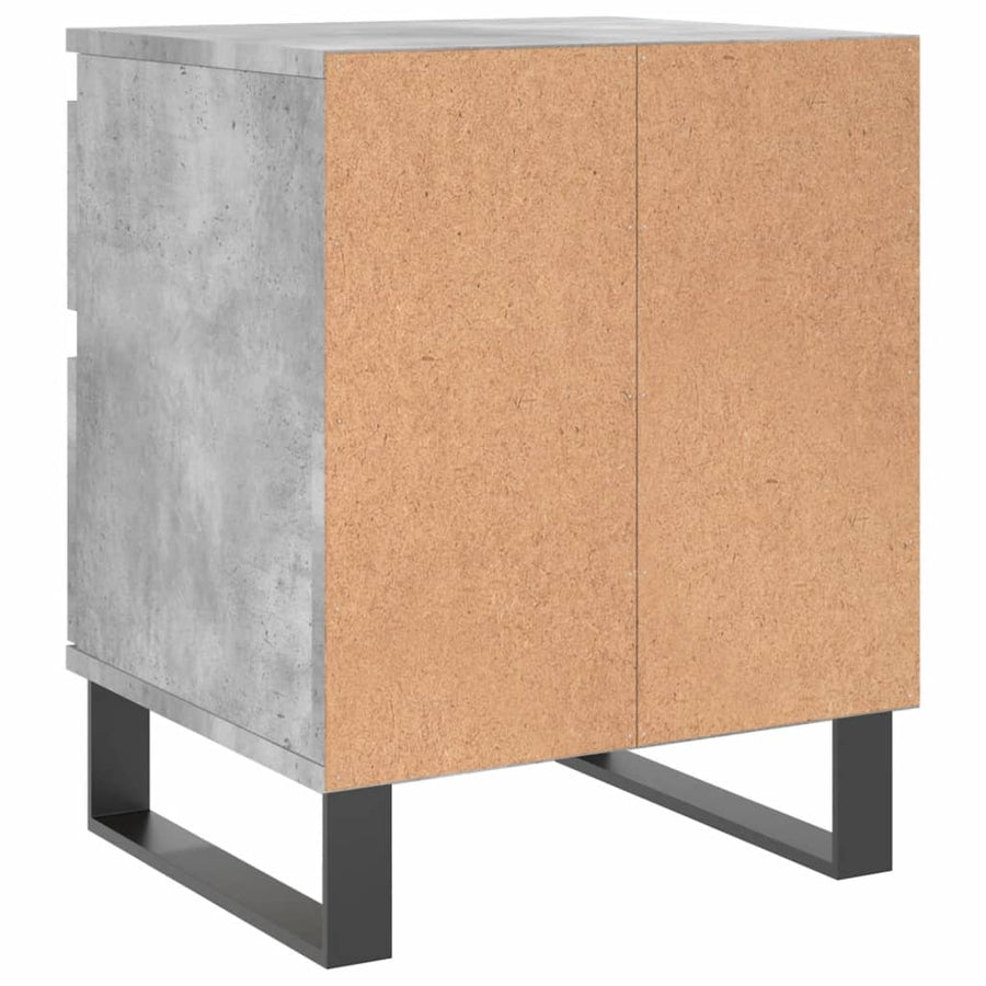 Nachtkastjes 40X35X50 Cm Bewerkt Hout 2 Betongrijs