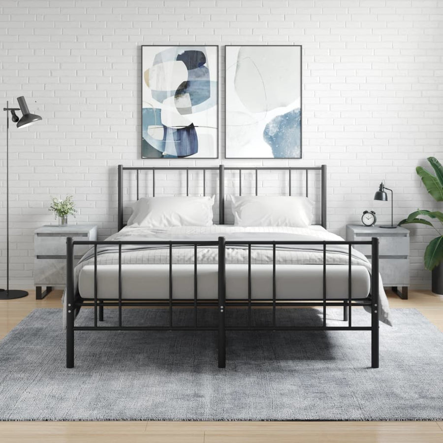 Nachtkastjes 40X35X50 Cm Bewerkt Hout 2 Betongrijs