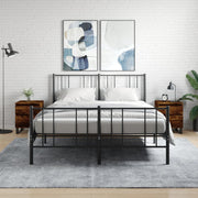 Nachtkastjes 2 st 40x35x50 cm bewerkt hout gerookt eiken