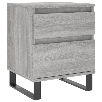 Nachtkastjes 2 St 40X35X50 Cm Bewerkt Hout Grijs Sonoma Eiken