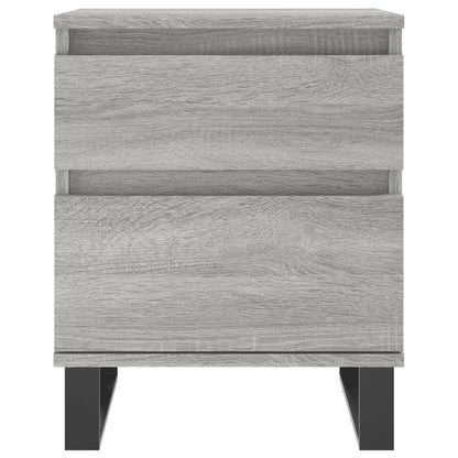 Nachtkastjes 2 St 40X35X50 Cm Bewerkt Hout Grijs Sonoma Eiken