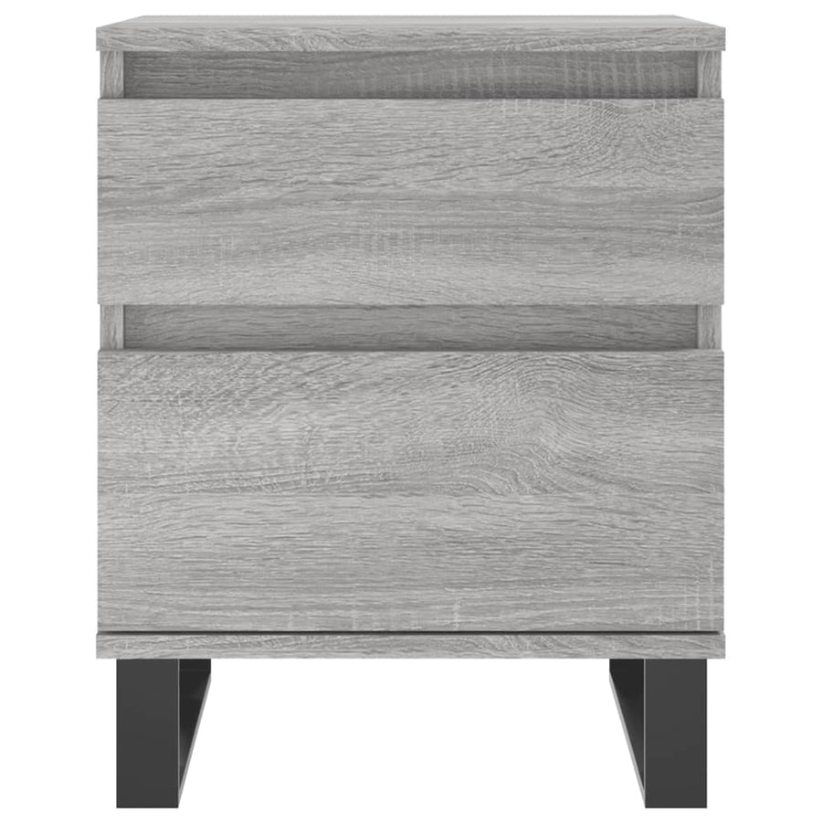 Nachtkastjes 2 St 40X35X50 Cm Bewerkt Hout Grijs Sonoma Eiken