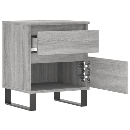 Nachtkastjes 2 St 40X35X50 Cm Bewerkt Hout Grijs Sonoma Eiken