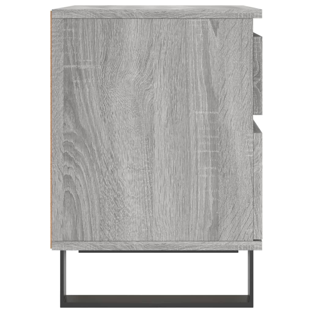 Nachtkastjes 2 St 40X35X50 Cm Bewerkt Hout Grijs Sonoma Eiken