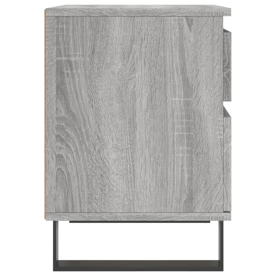 Nachtkastjes 2 St 40X35X50 Cm Bewerkt Hout Grijs Sonoma Eiken