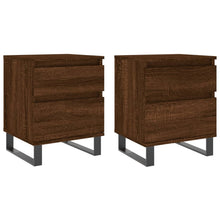 Nachtkastjes 2 St 40X35X50 Cm Bewerkt Hout Bruin Eikenkleur