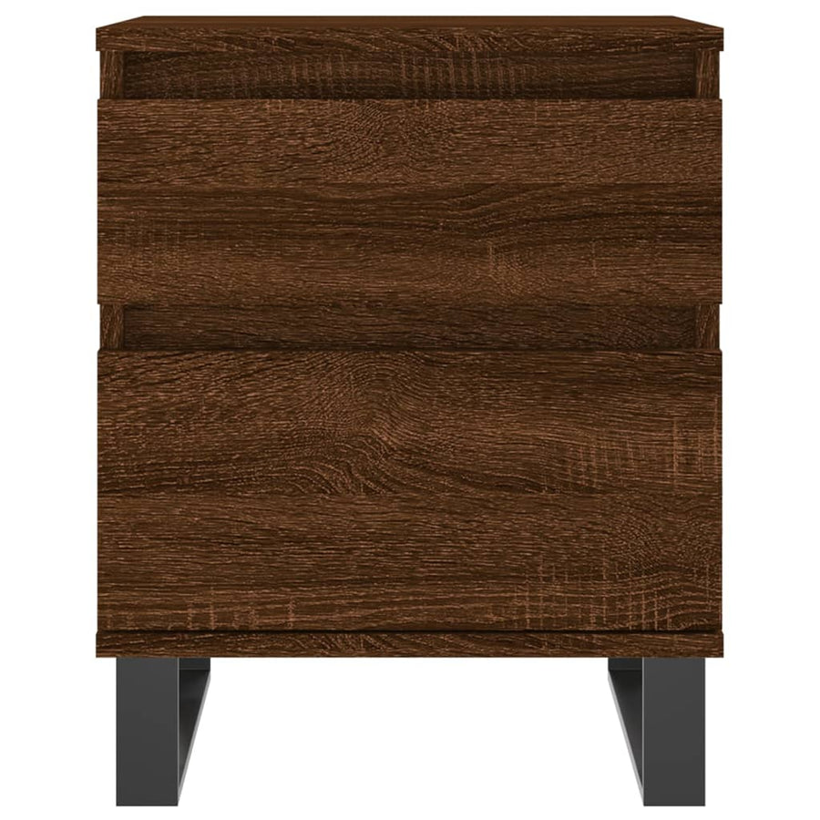 Nachtkastjes 2 St 40X35X50 Cm Bewerkt Hout Bruin Eikenkleur