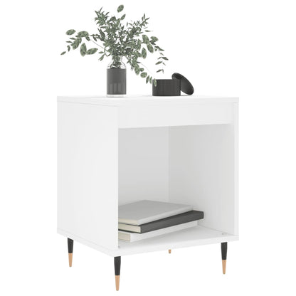 Nachtkastjes 2 St 40X35X50 Cm Bewerkt Hout Wit