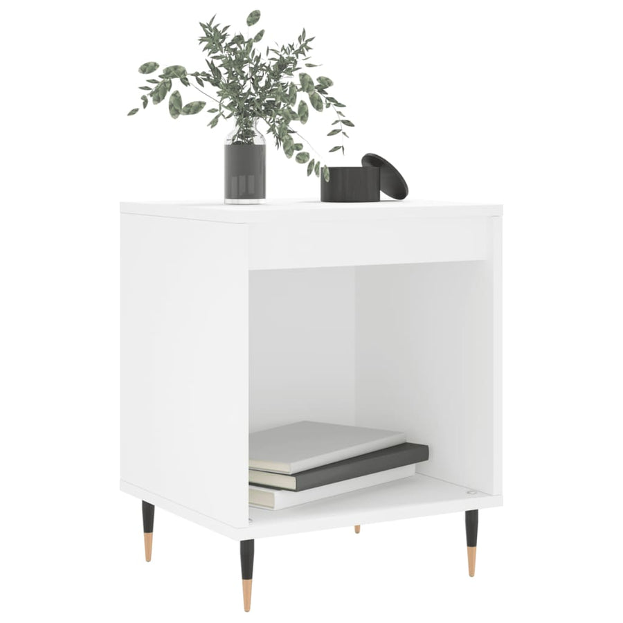 Nachtkastjes 2 St 40X35X50 Cm Bewerkt Hout Wit