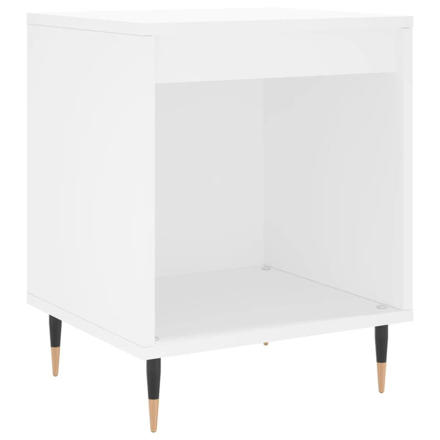 Nachtkastjes 2 St 40X35X50 Cm Bewerkt Hout Wit