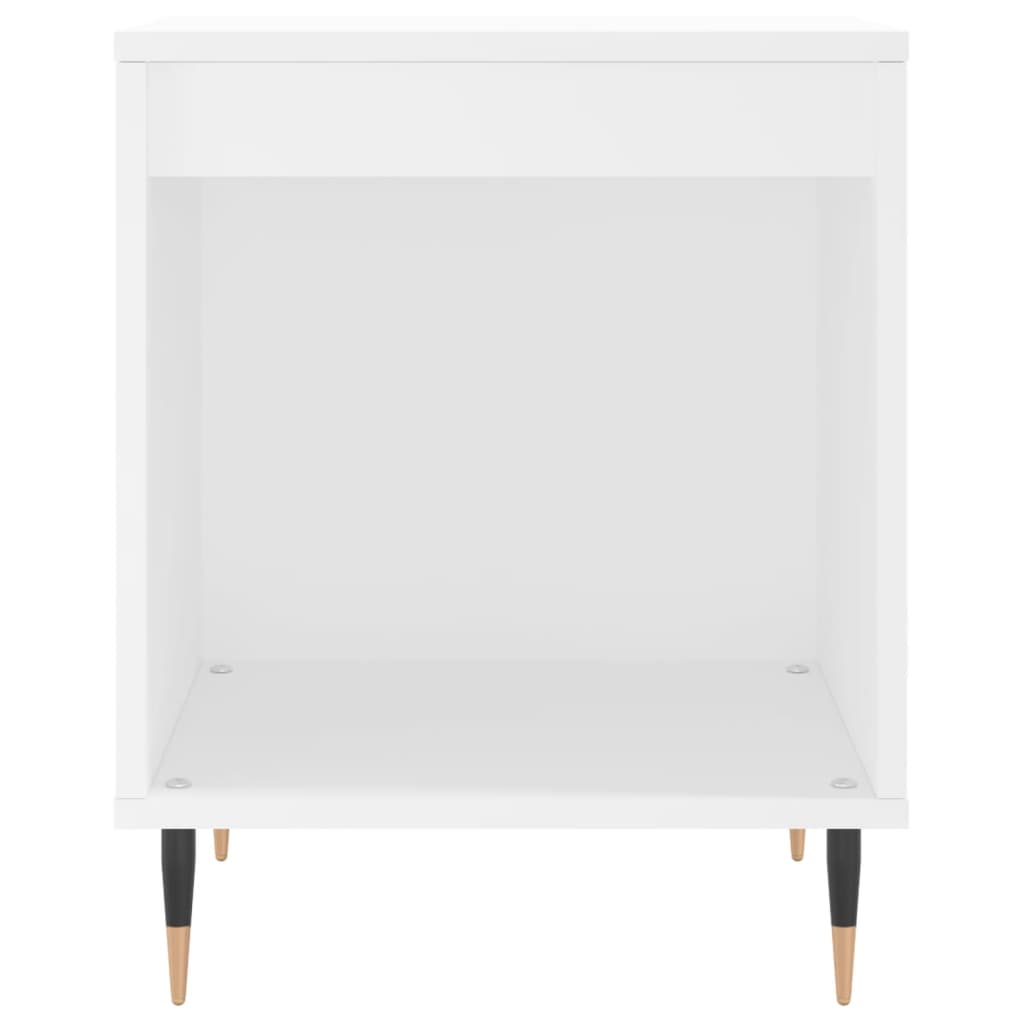 Nachtkastjes 2 St 40X35X50 Cm Bewerkt Hout Wit