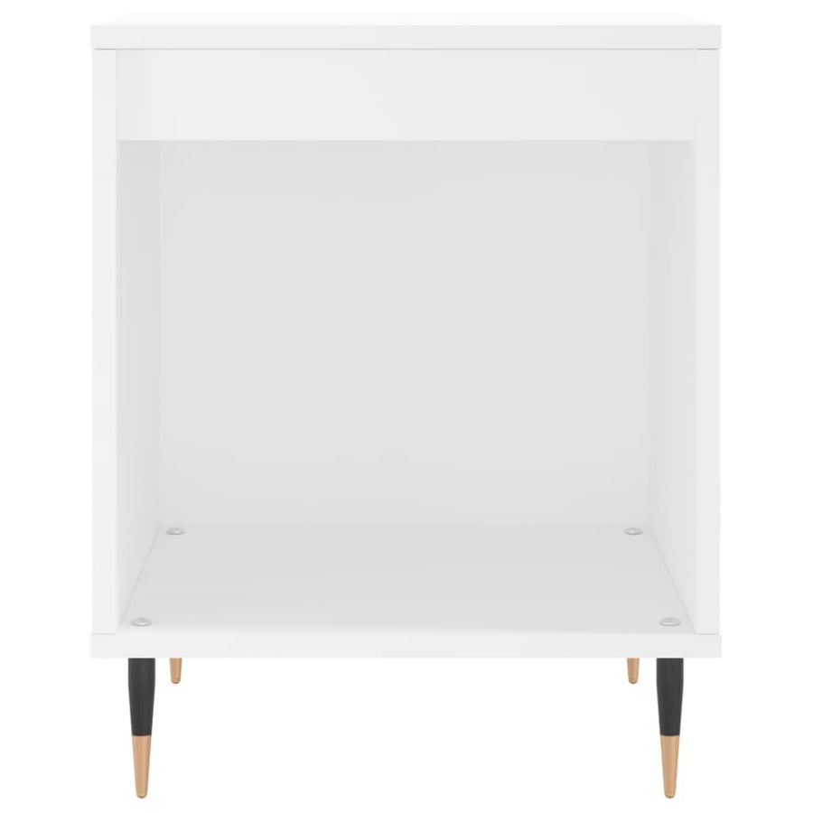 Nachtkastjes 2 St 40X35X50 Cm Bewerkt Hout Wit