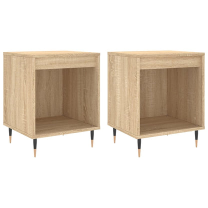Nachtkastjes 2 St 40X35X50 Cm Sonoma Eikenkleurig