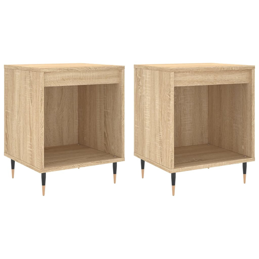 Nachtkastjes 2 St 40X35X50 Cm Sonoma Eikenkleurig