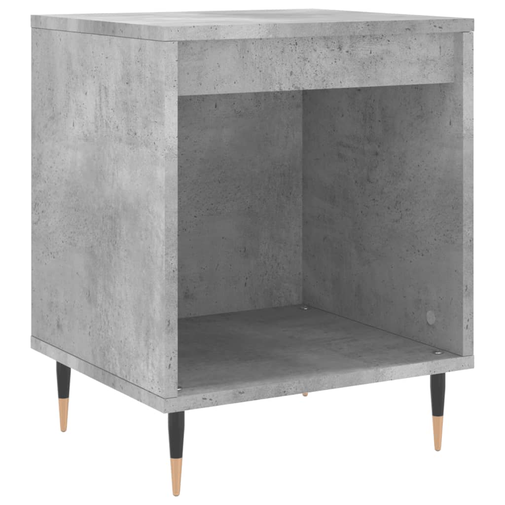 Nachtkastje 40X35X50 Cm Bewerkt Hout Betongrijs
