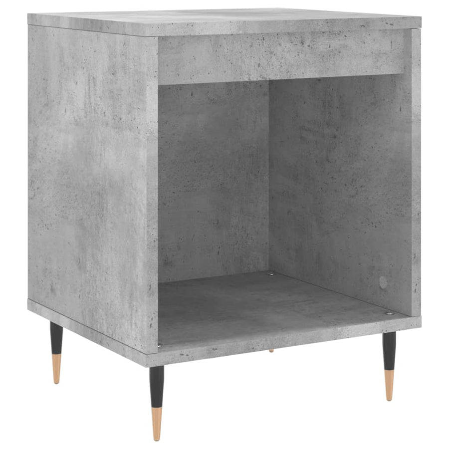 Nachtkastje 40X35X50 Cm Bewerkt Hout Betongrijs