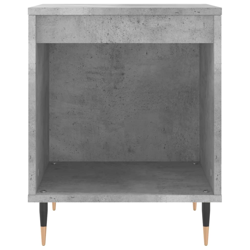 Nachtkastje 40X35X50 Cm Bewerkt Hout Betongrijs