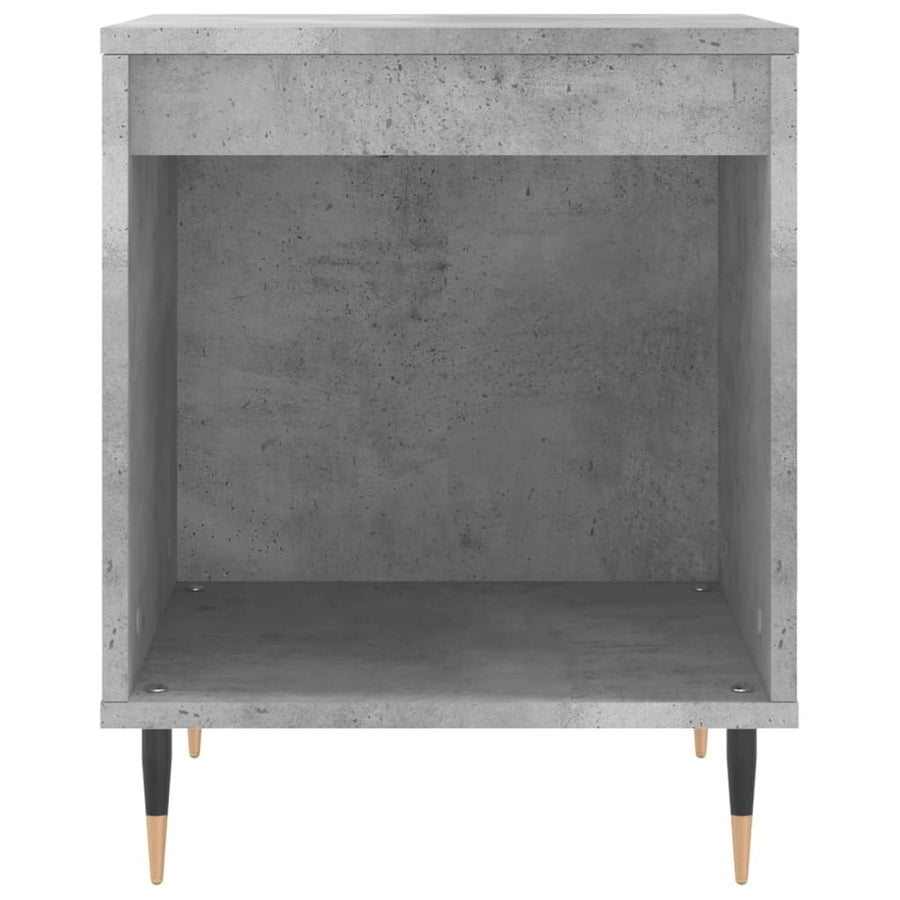 Nachtkastje 40X35X50 Cm Bewerkt Hout Betongrijs