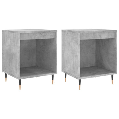 Nachtkastjes 40X35X50 Cm Bewerkt Hout 2 Betongrijs