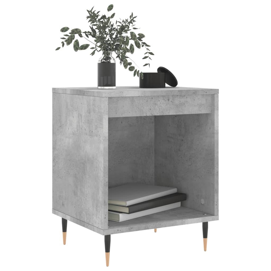 Nachtkastjes 40X35X50 Cm Bewerkt Hout 2 Betongrijs