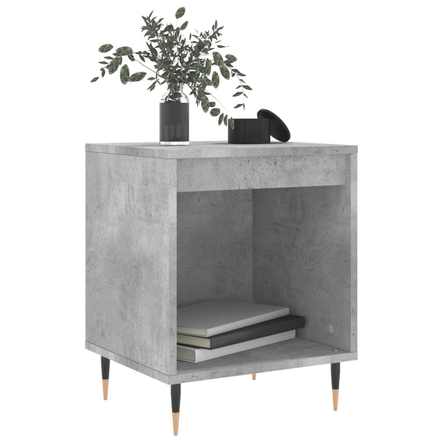 Nachtkastjes 40X35X50 Cm Bewerkt Hout 2 Betongrijs