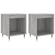 Nachtkastjes 2 St 40X35X50 Cm Bewerkt Hout Grijs Sonoma Eiken
