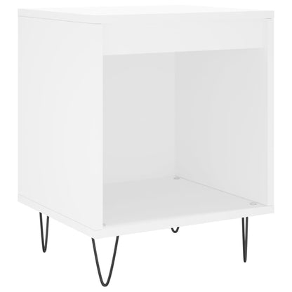 Nachtkastjes 2 St 40X35X50 Cm Bewerkt Hout Wit