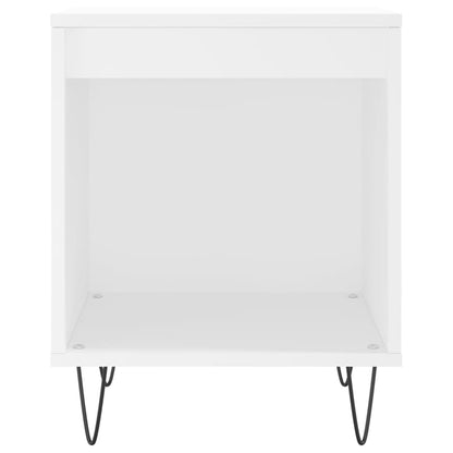 Nachtkastjes 2 St 40X35X50 Cm Bewerkt Hout Wit
