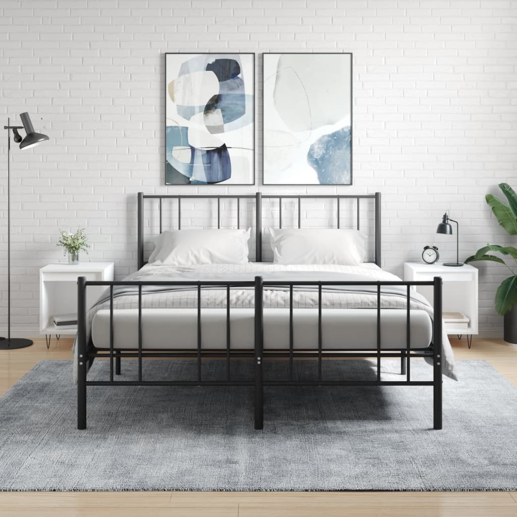 Nachtkastjes 2 St 40X35X50 Cm Bewerkt Hout Wit