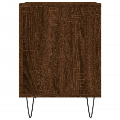 Nachtkastje 40X35X50 Cm Bewerkt Hout Bruin Eikenkleur