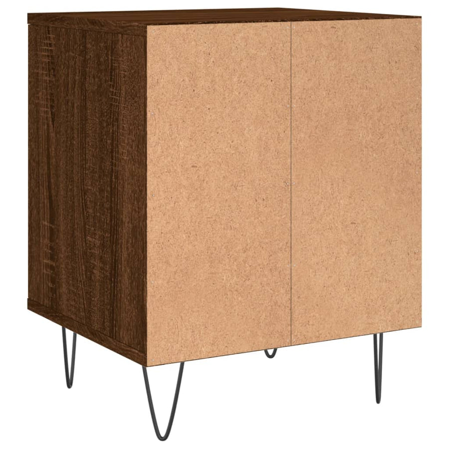 Nachtkastje 40X35X50 Cm Bewerkt Hout Bruin Eikenkleur